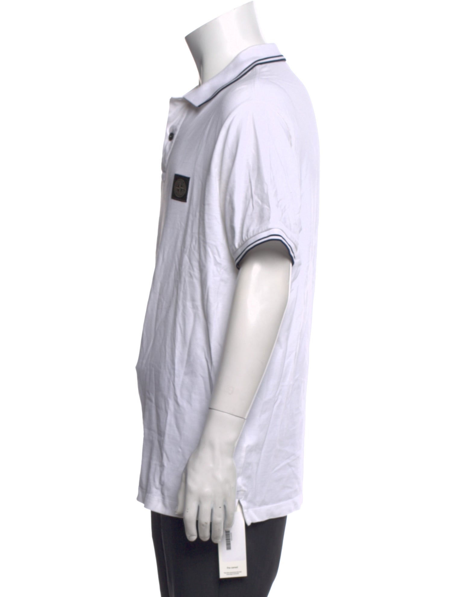 Stone Island Collar Short Sleeve Polo Shirt