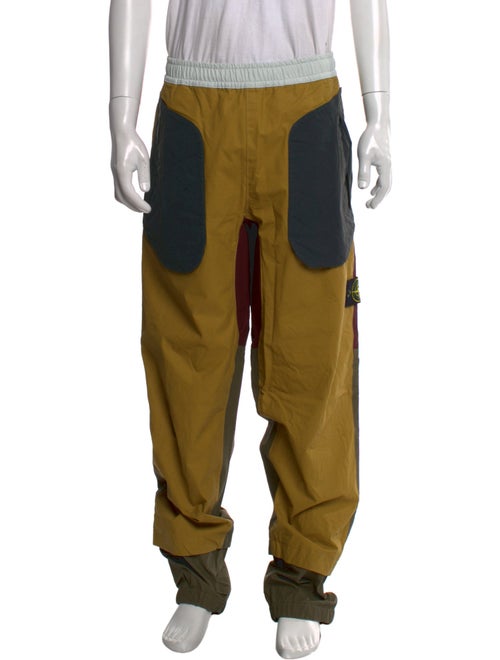 Stone Island Colorblock Pattern Joggers