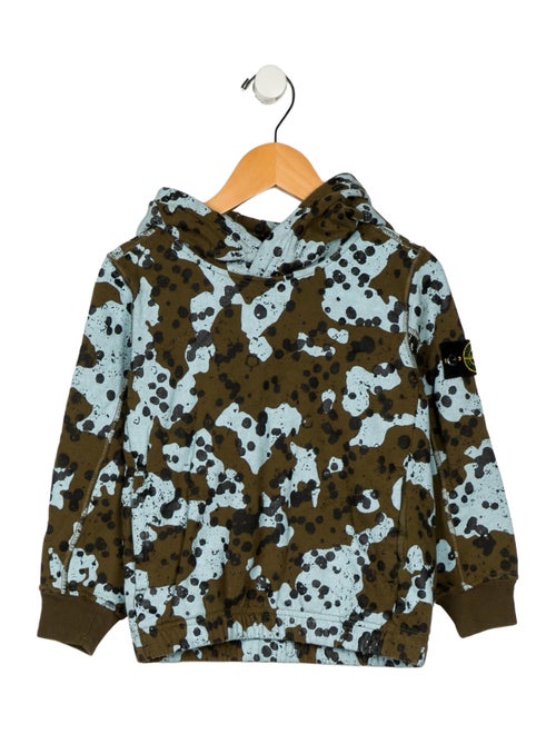 Stone Island Boys Long Sleeve Hoodie Sweatshirt