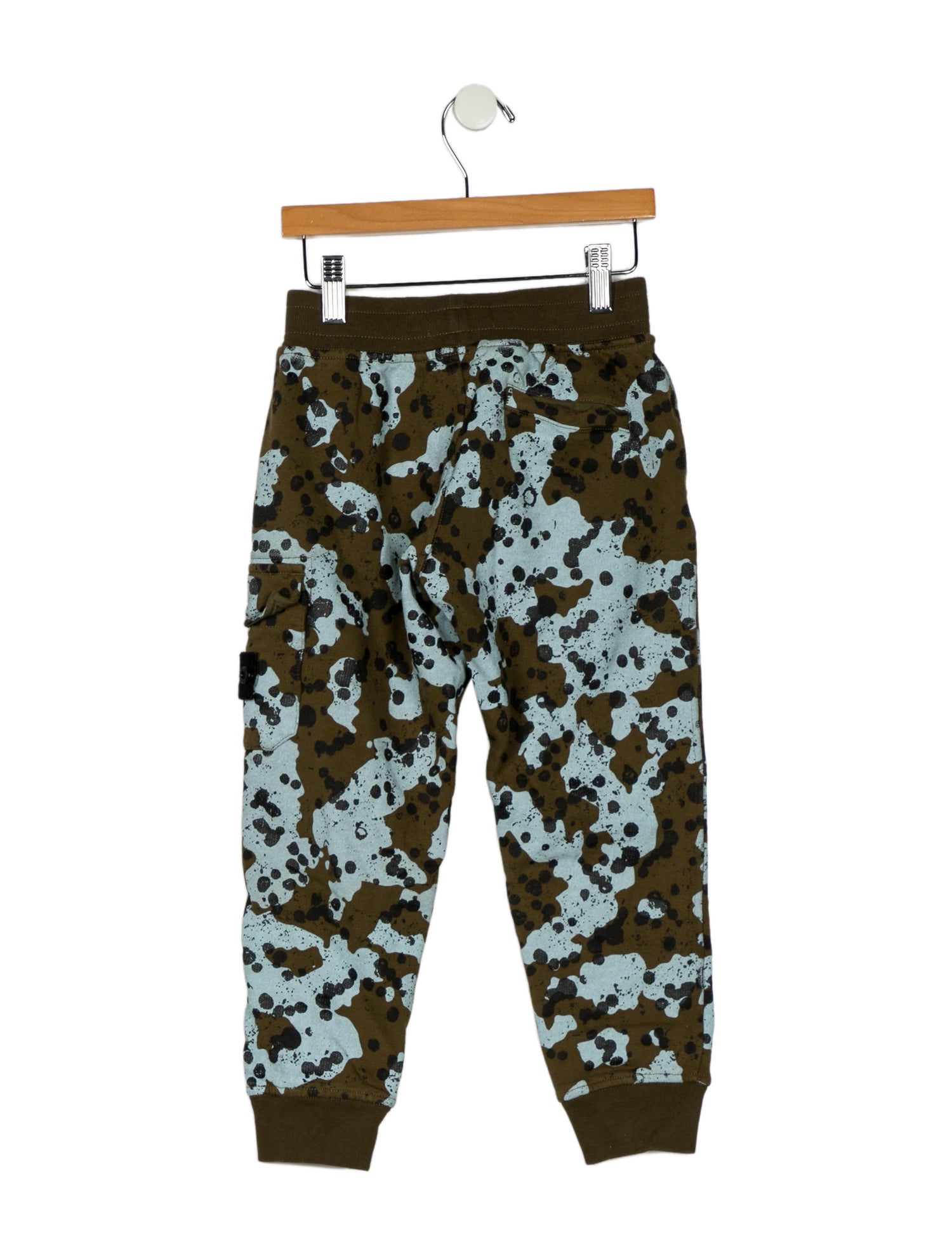 Stone Island Boys Cotton Camouflage Sweatpants