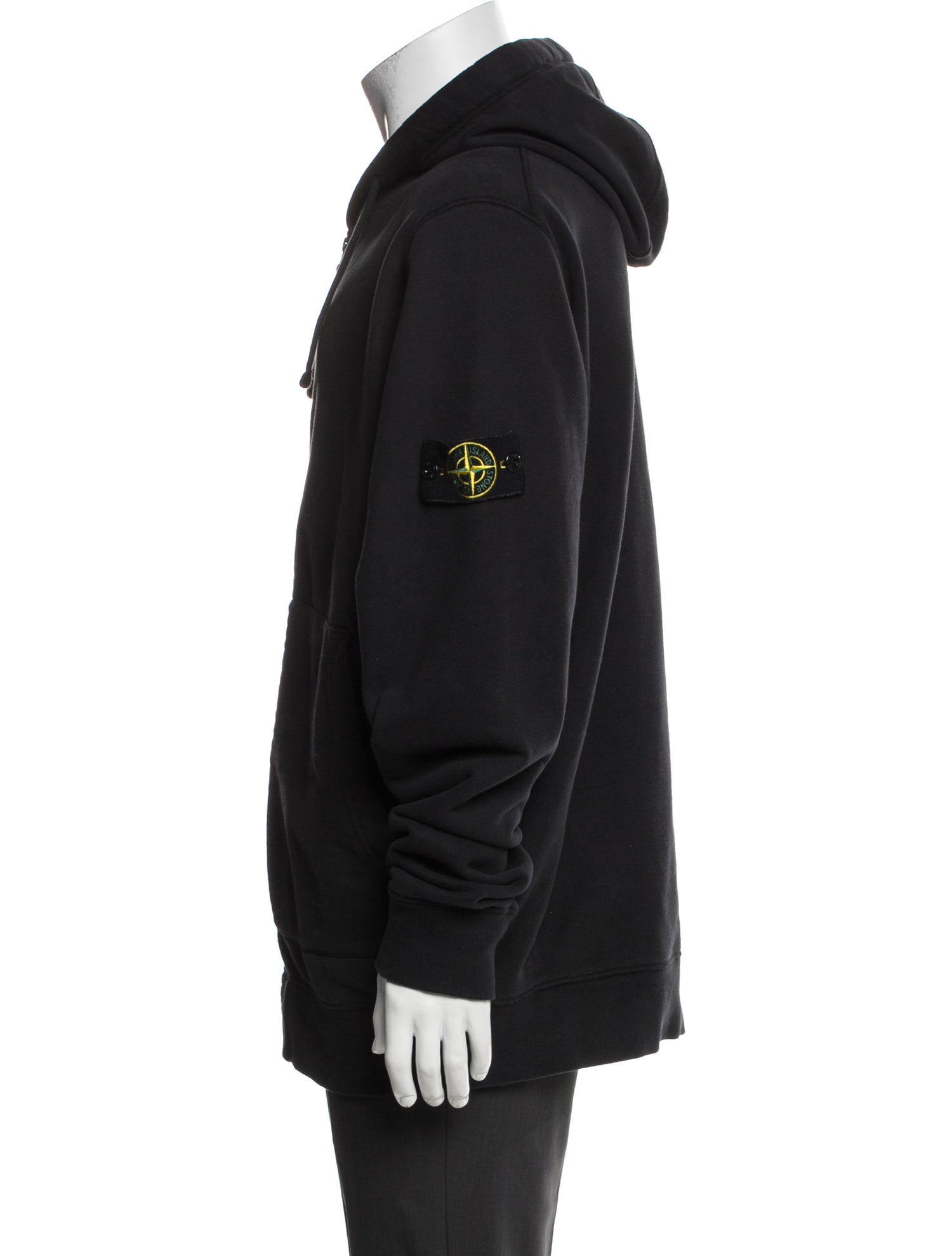 Stone Island V-Neck Long Sleeve Hoodie