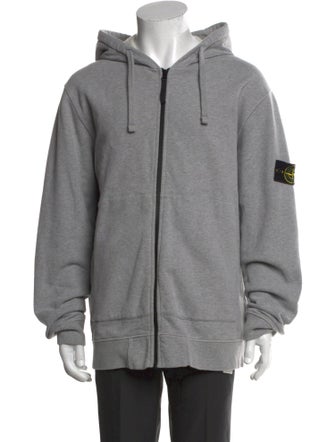 Stone Island Graphic Print Crew Neck Hoodie