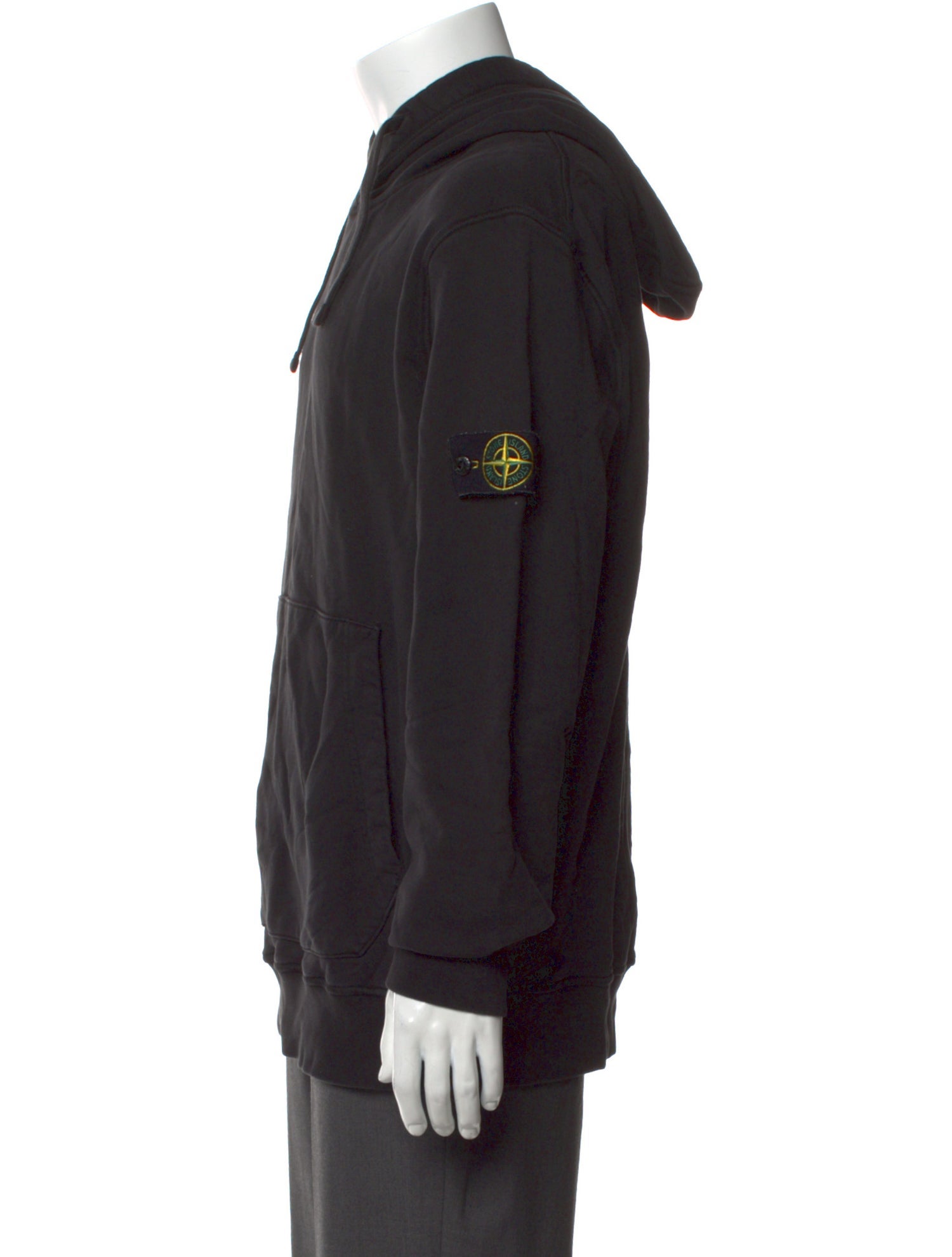 Stone Island Crew Neck Long Sleeve Hoodie