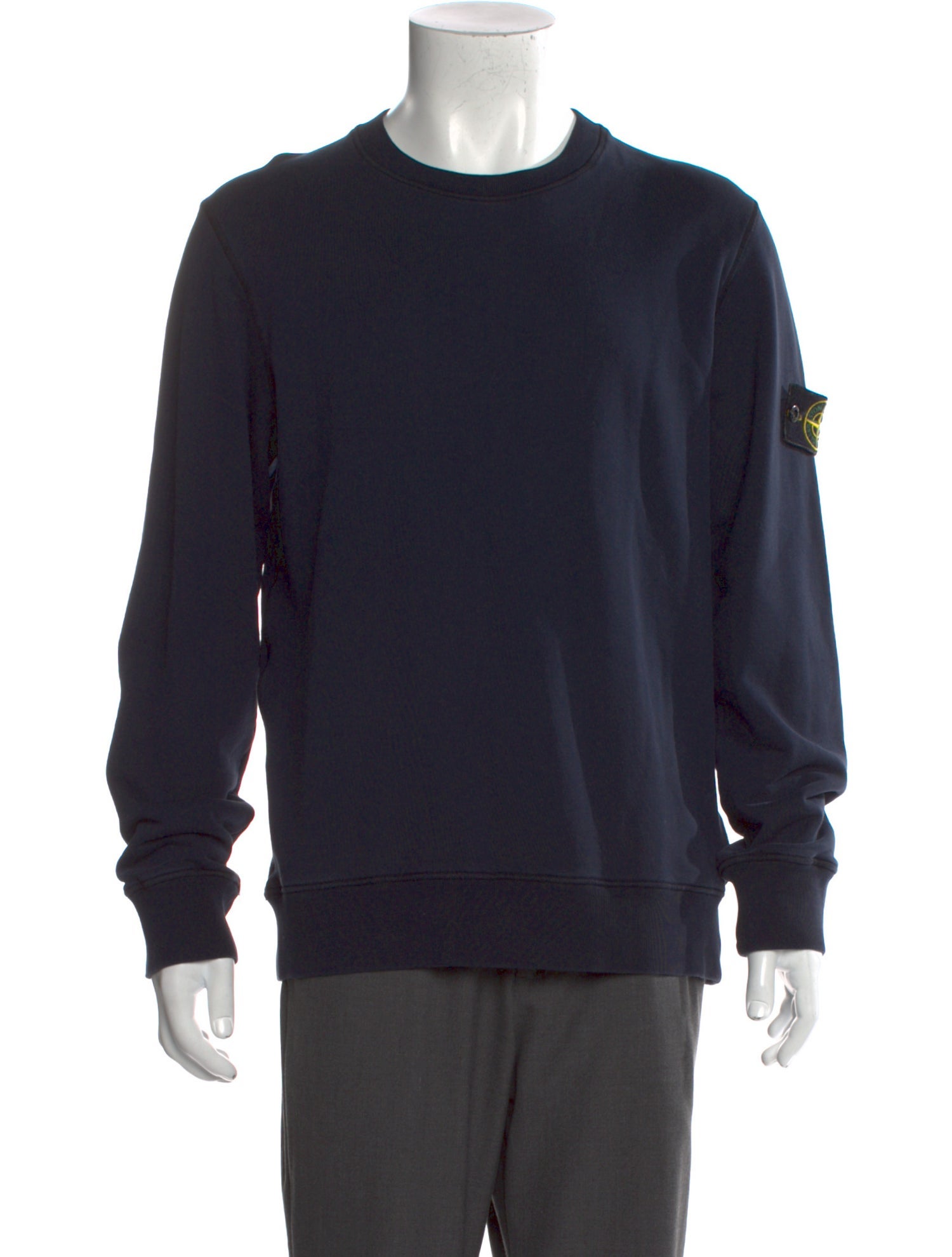 Stone Island Crew Neck Long Sleeve Sweatshirt