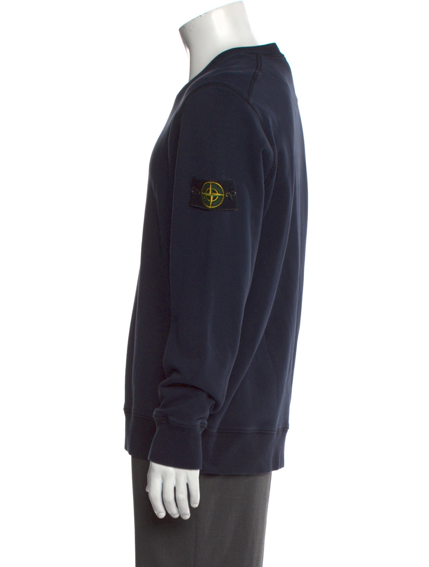 Stone Island Crew Neck Long Sleeve Sweatshirt