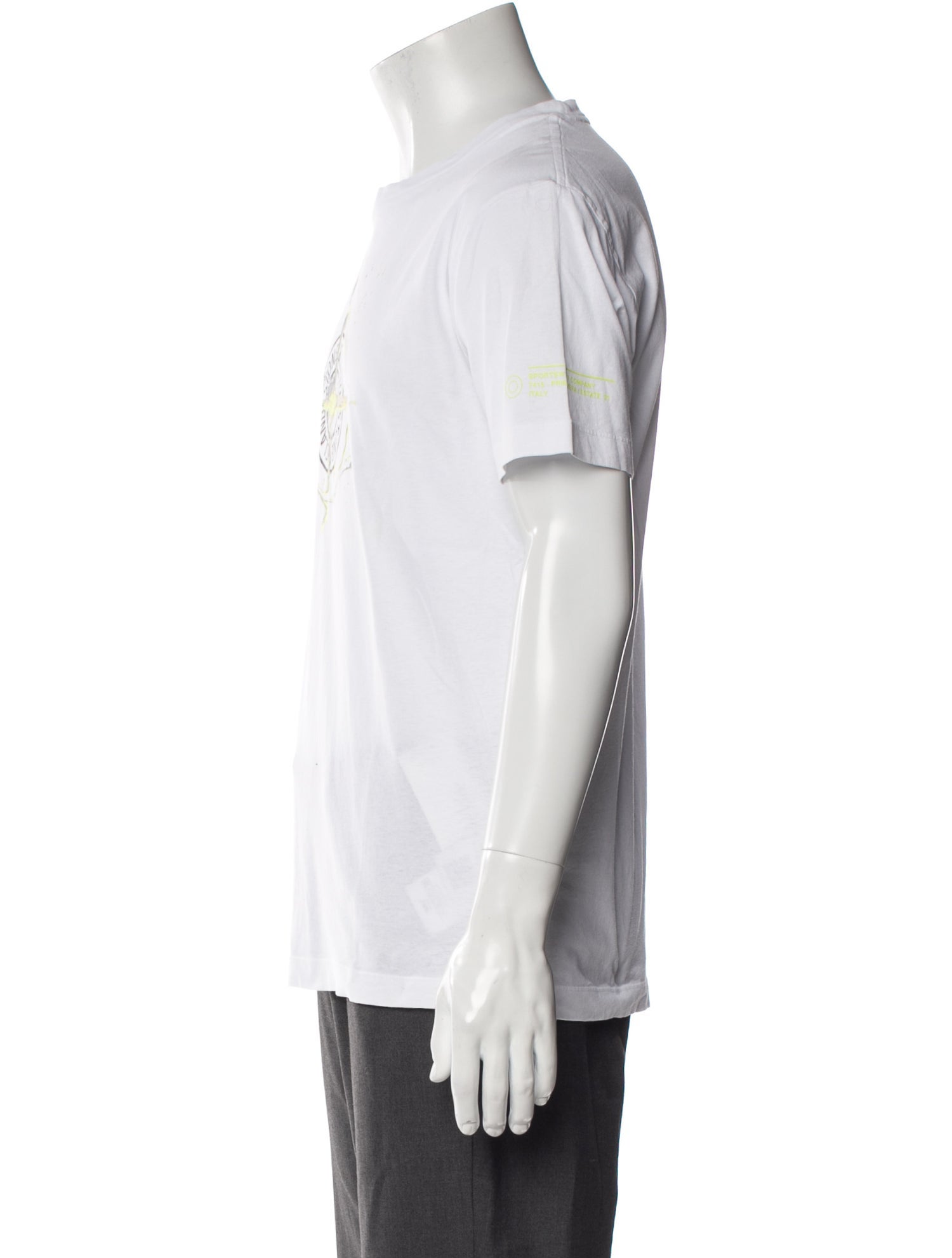 Stone Island Graphic Print Crew Neck T-Shirt