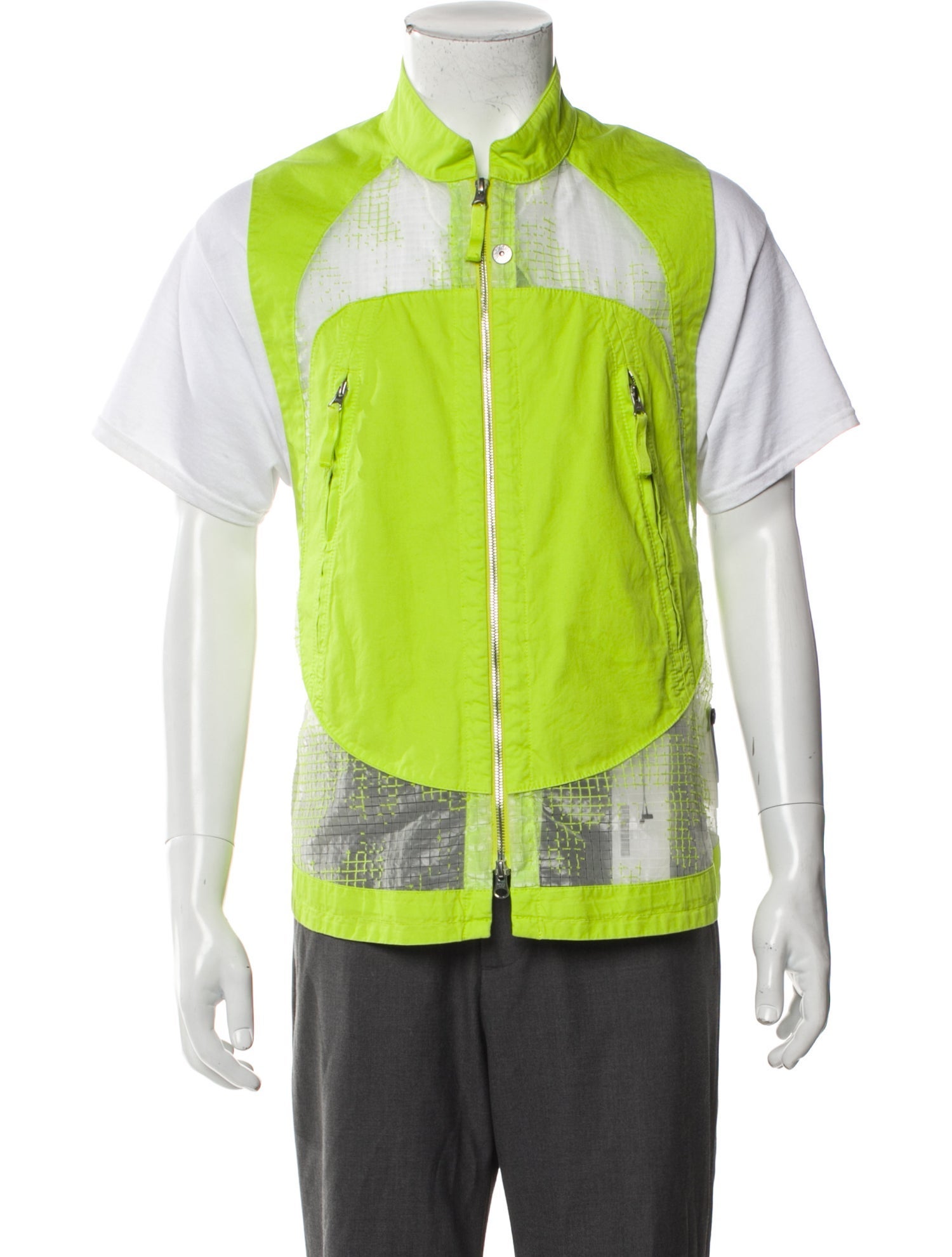 Stone Island Colorblock Pattern Windbreaker