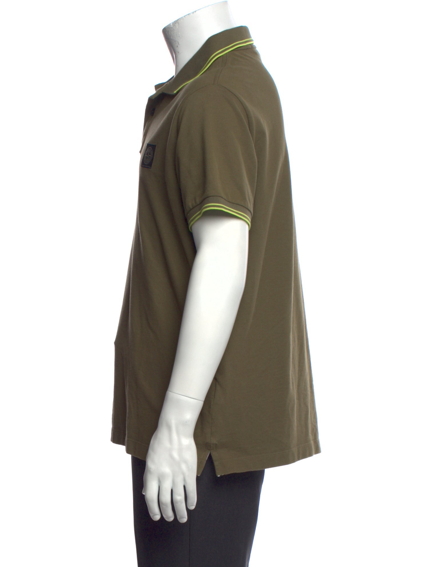 Stone Island Collar Short Sleeve Polo Shirt