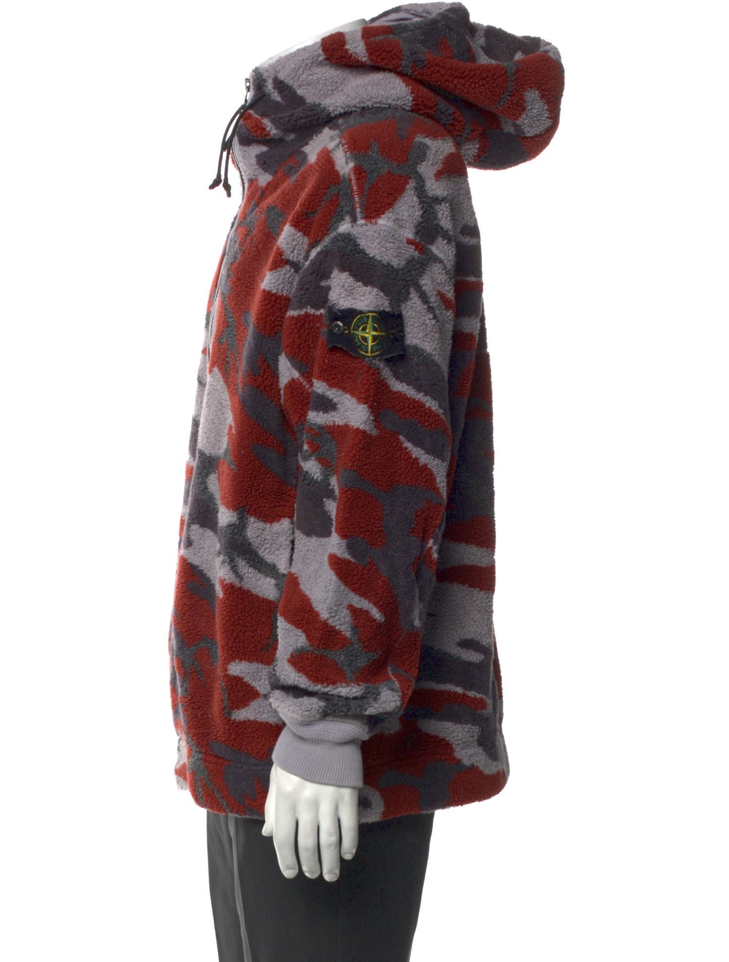 Stone Island Virgin Wool Printed Hoodie