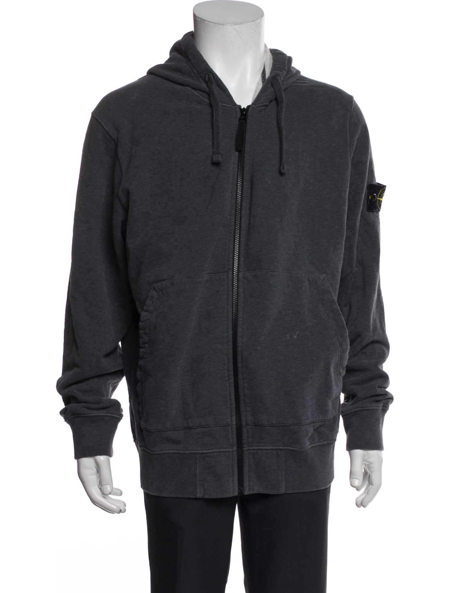 Stone Island V-Neck Long Sleeve Hoodie