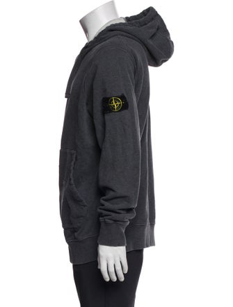 Stone Island V-Neck Long Sleeve Hoodie