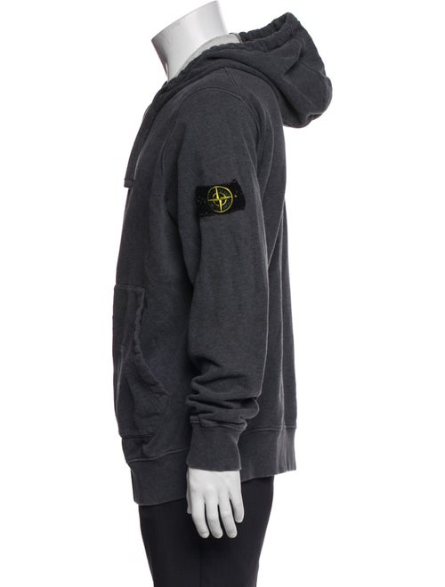 Stone Island V-Neck Long Sleeve Hoodie