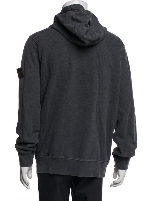 Stone Island V-Neck Long Sleeve Hoodie