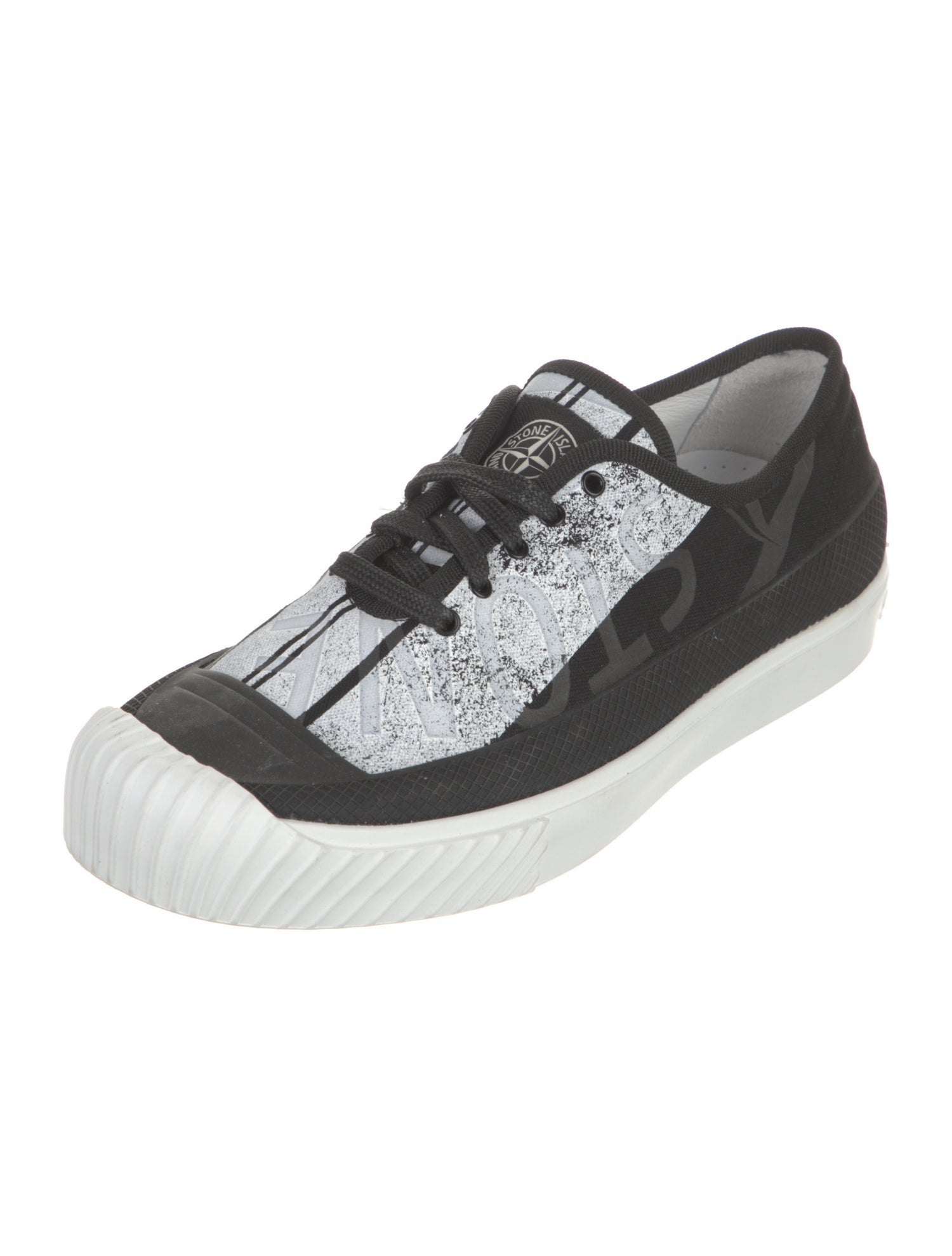 Stone Island Canvas Printed Sneakers