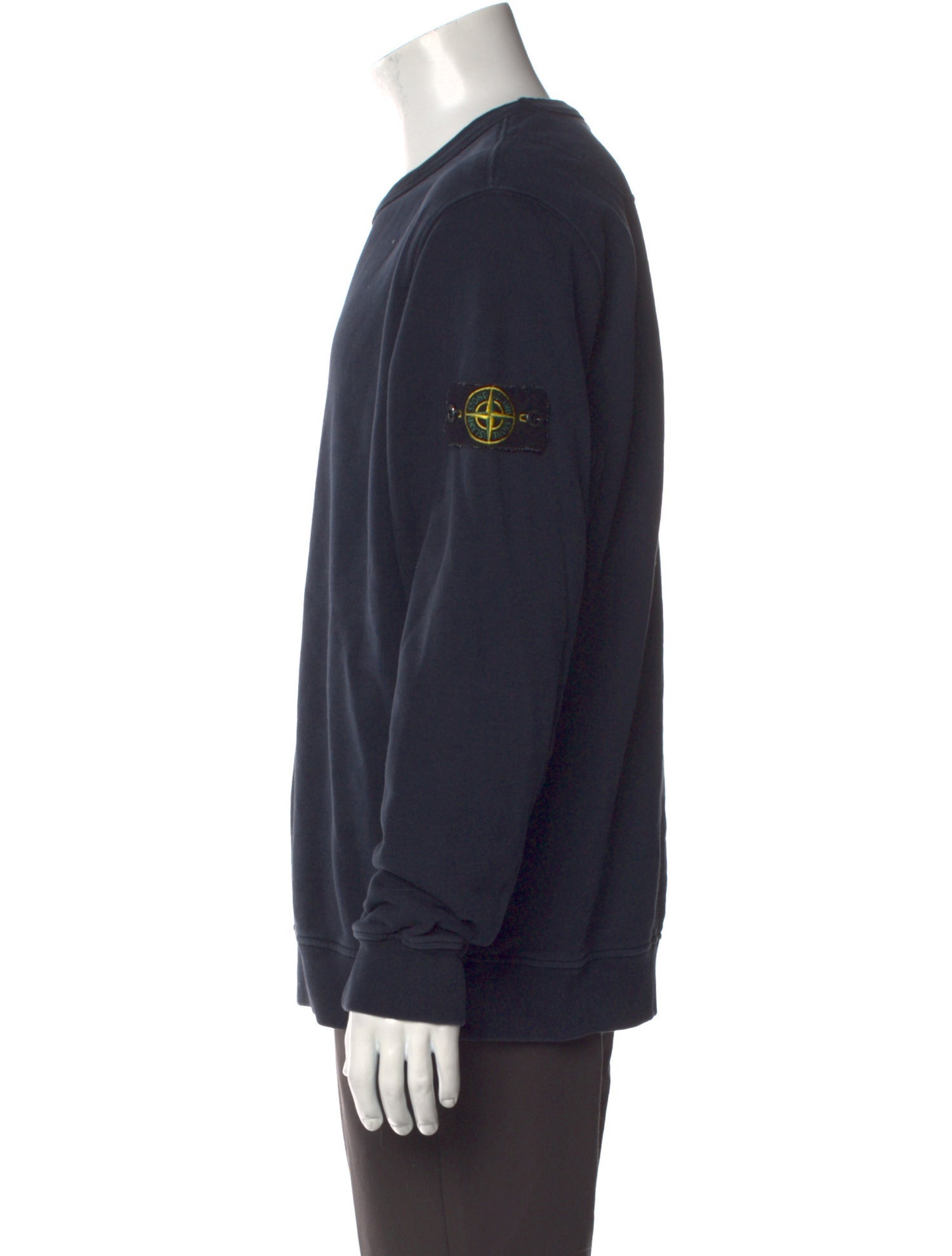 Stone Island Crew Neck Long Sleeve Sweatshirt