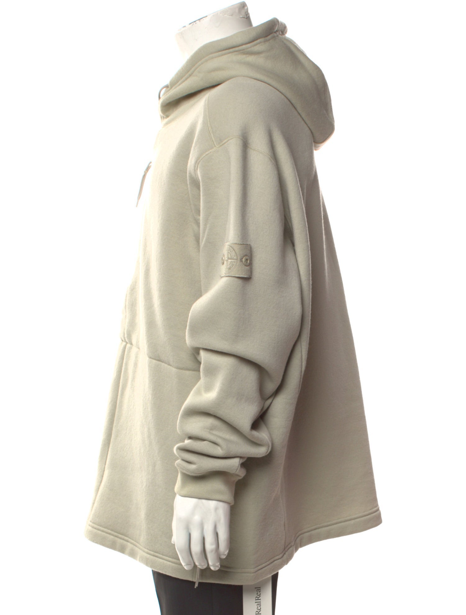 Stone Island Wool V-Neck Hoodie