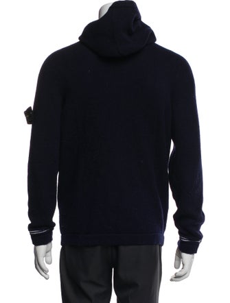 Stone Island Wool Crew Neck Hoodie