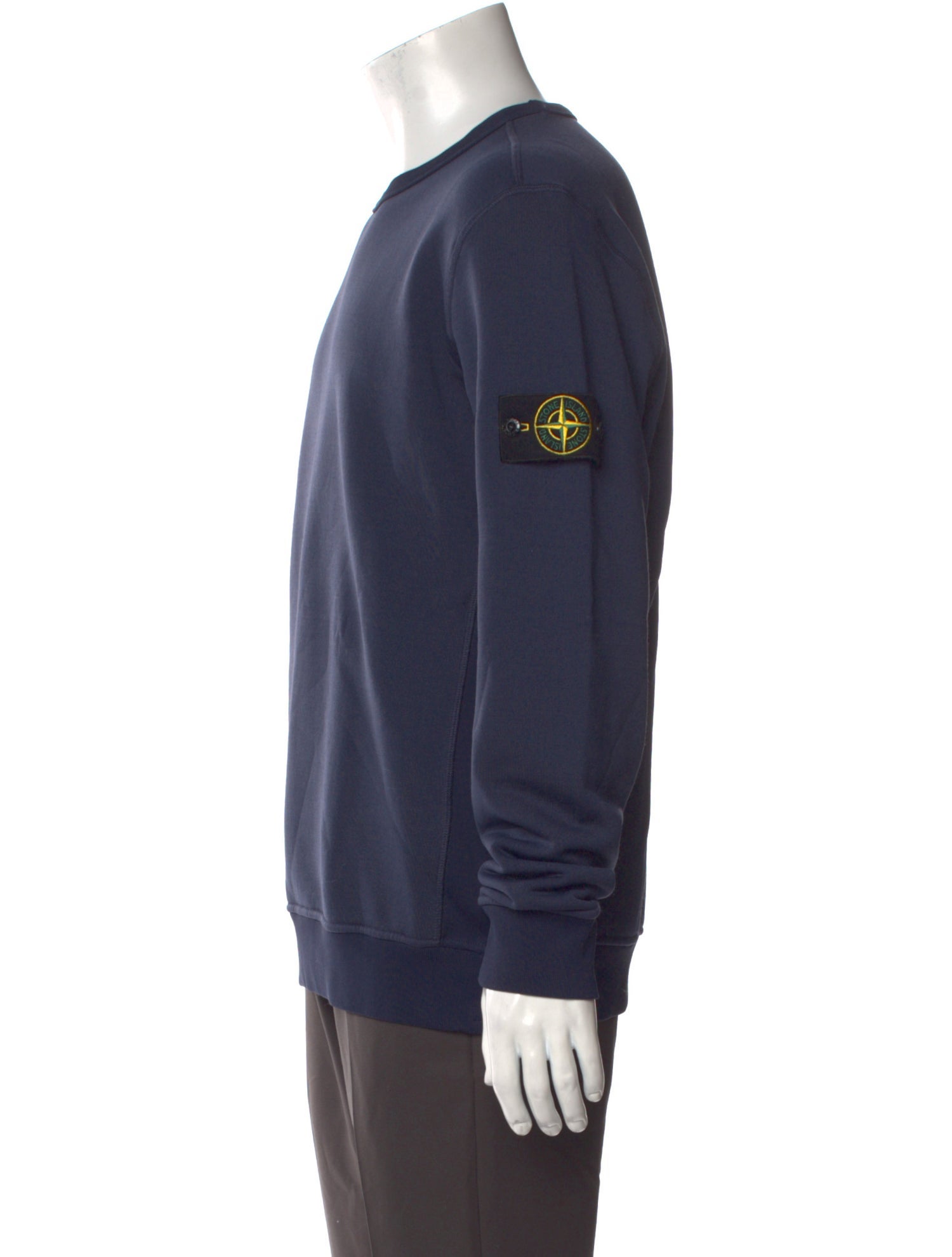 Stone Island Crew Neck Long Sleeve Sweatshirt