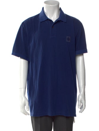Stone Island Collar Short Sleeve Polo Shirt