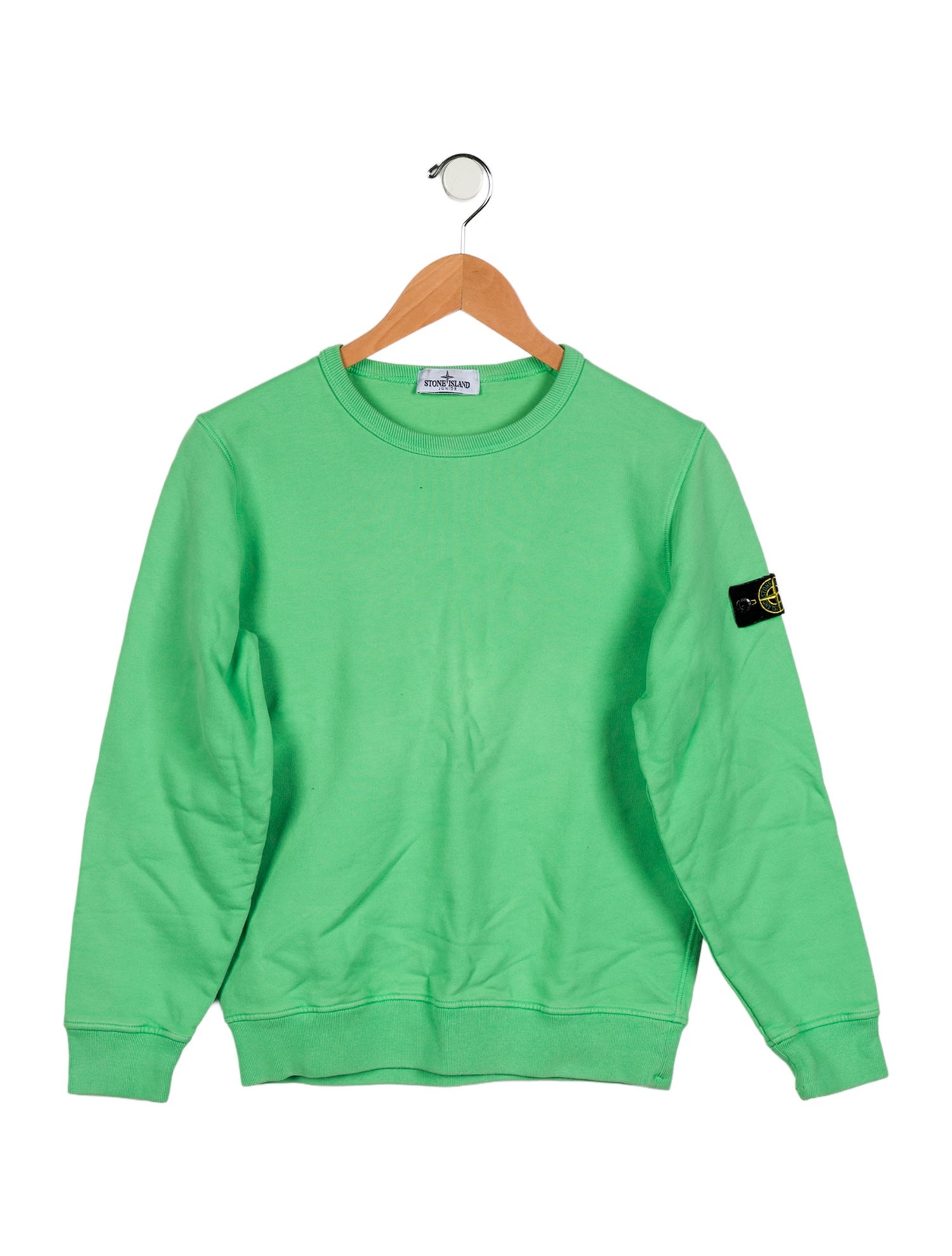Stone Island Kids' Solid Crew Neck Sweatshirt