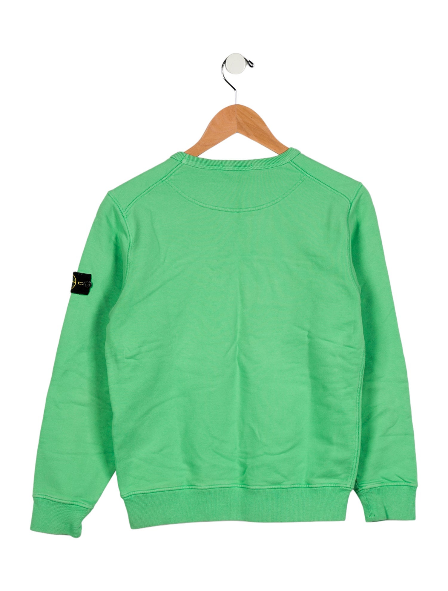 Stone Island Kids' Solid Crew Neck Sweatshirt