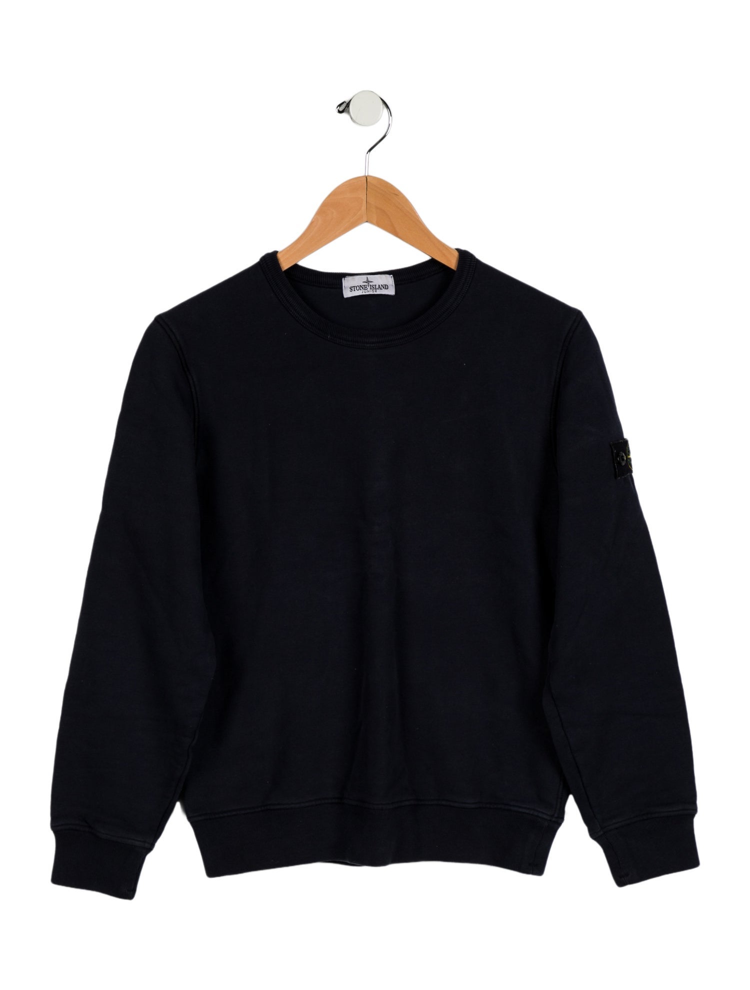 Stone Island Kids' Solid Crew Neck Sweatshirt