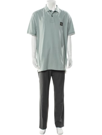 Stone Island Collar Short Sleeve Polo Shirt