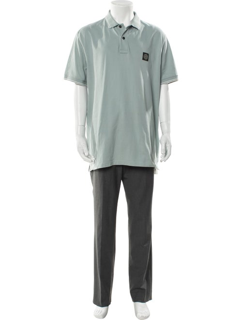 Stone Island Collar Short Sleeve Polo Shirt