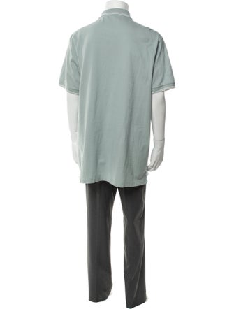 Stone Island Collar Short Sleeve Polo Shirt