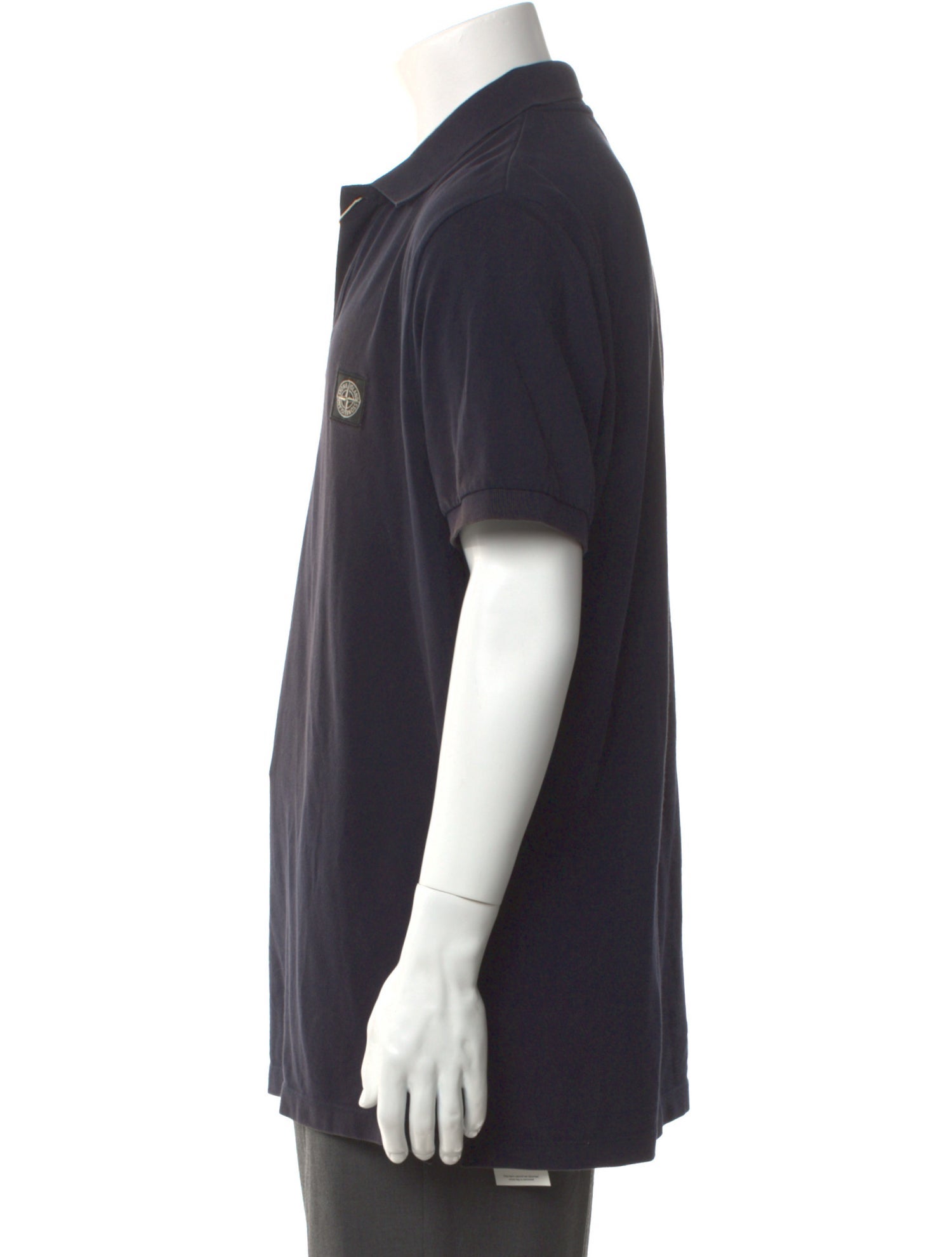 Stone Island Collar Short Sleeve Polo Shirt