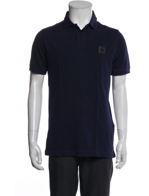 Stone Island Collar Short Sleeve Polo Shirt