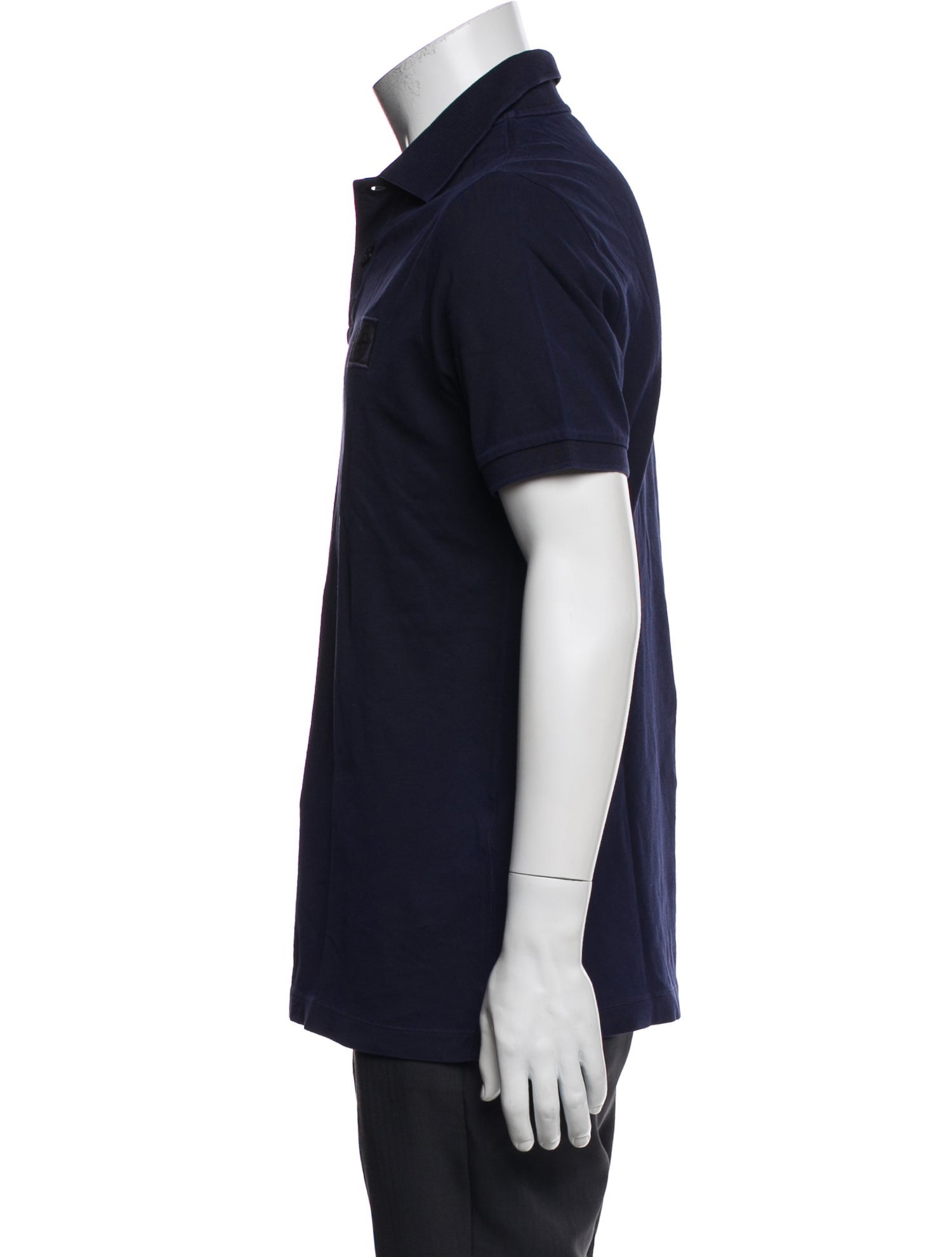 Stone Island Collar Short Sleeve Polo Shirt