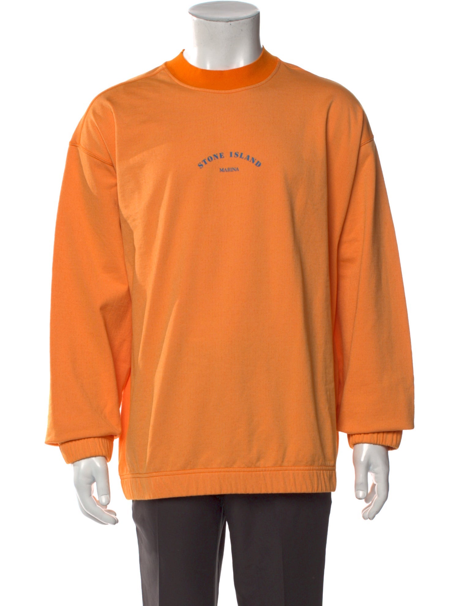 Stone Island Graphic Print Mock Neck Sweatshirt w/ Tags