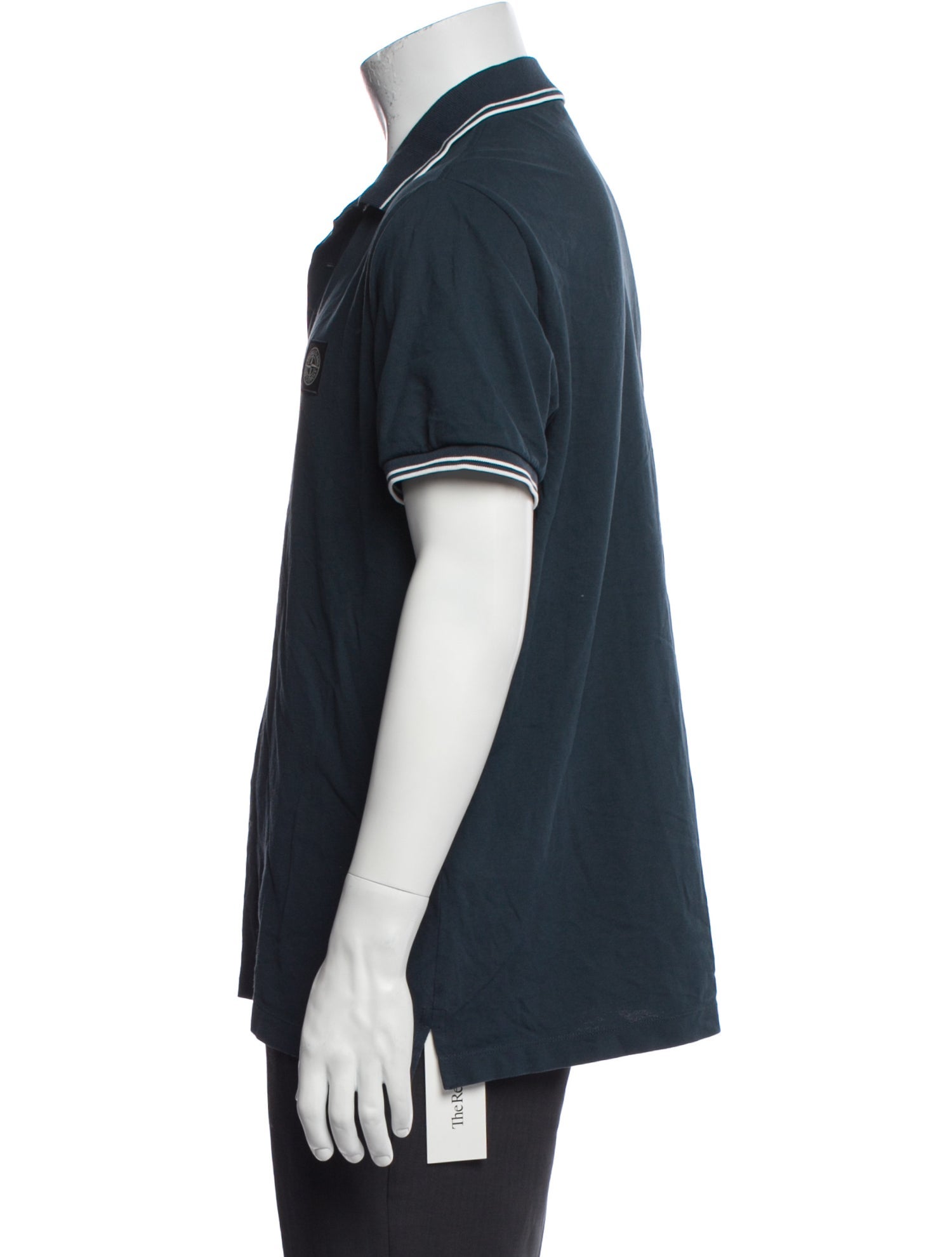 Stone Island Crew Neck Short Sleeve Polo Shirt