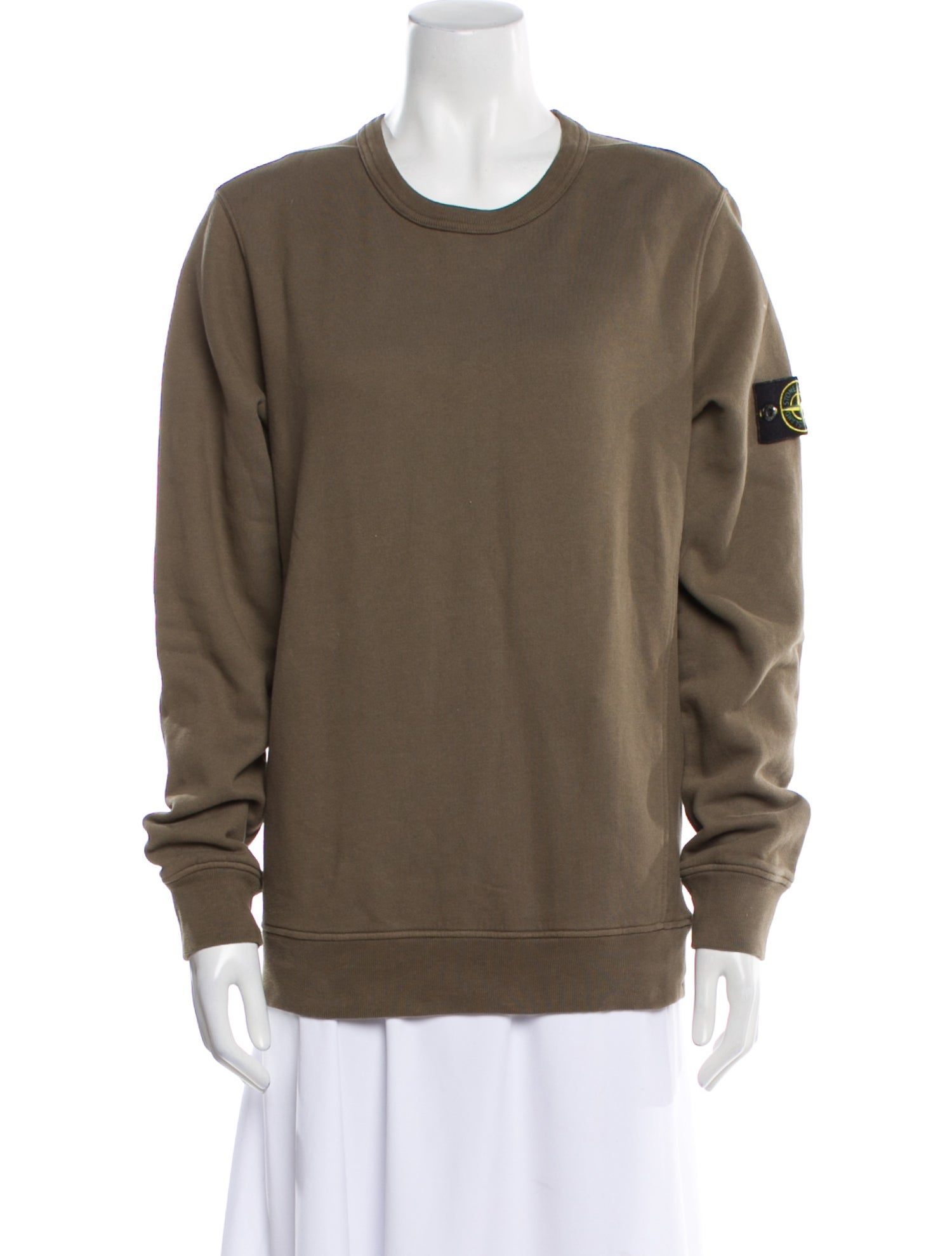 Stone Island Crew Neck Long Sleeve Sweatshirt