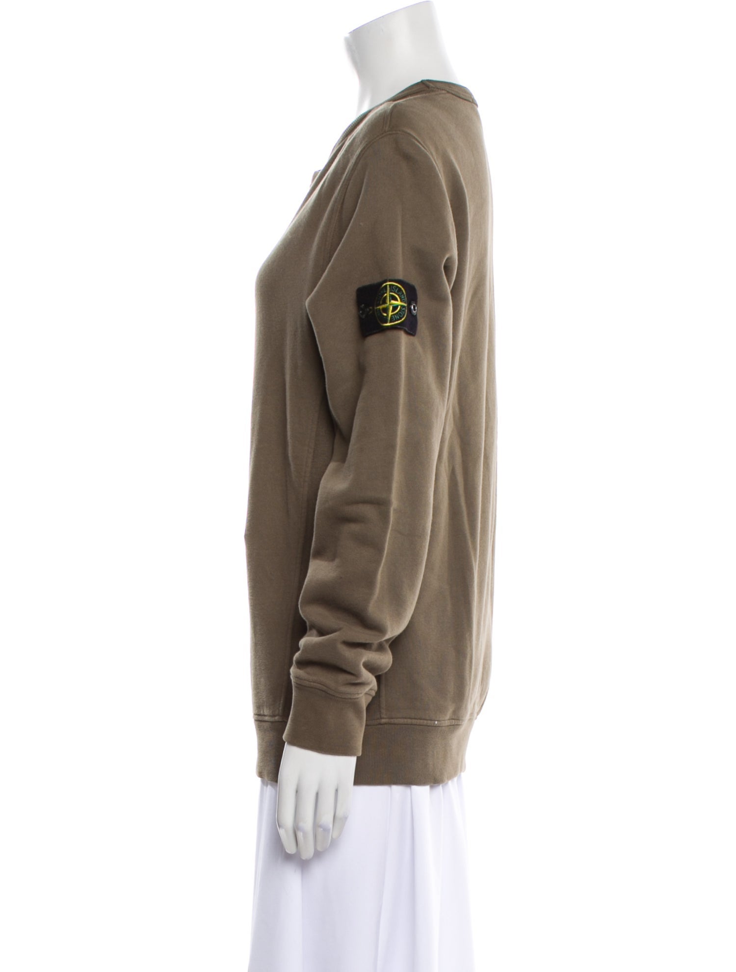 Stone Island Crew Neck Long Sleeve Sweatshirt