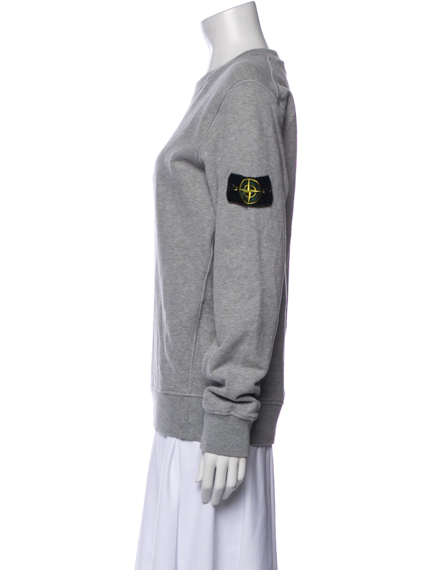 Stone Island Crew Neck Long Sleeve Sweatshirt