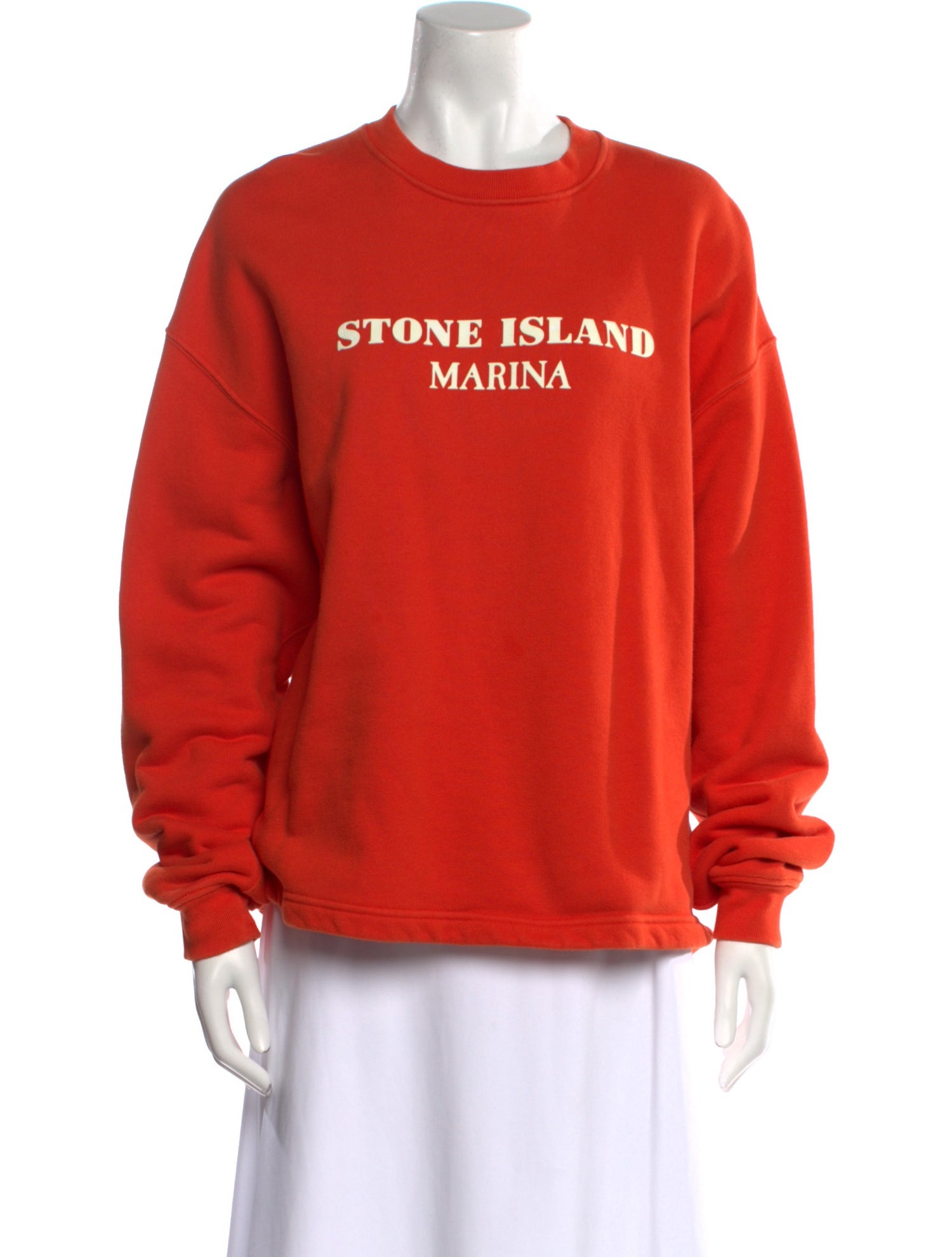 Stone Island Graphic Print Crew Neck Sweatshirt