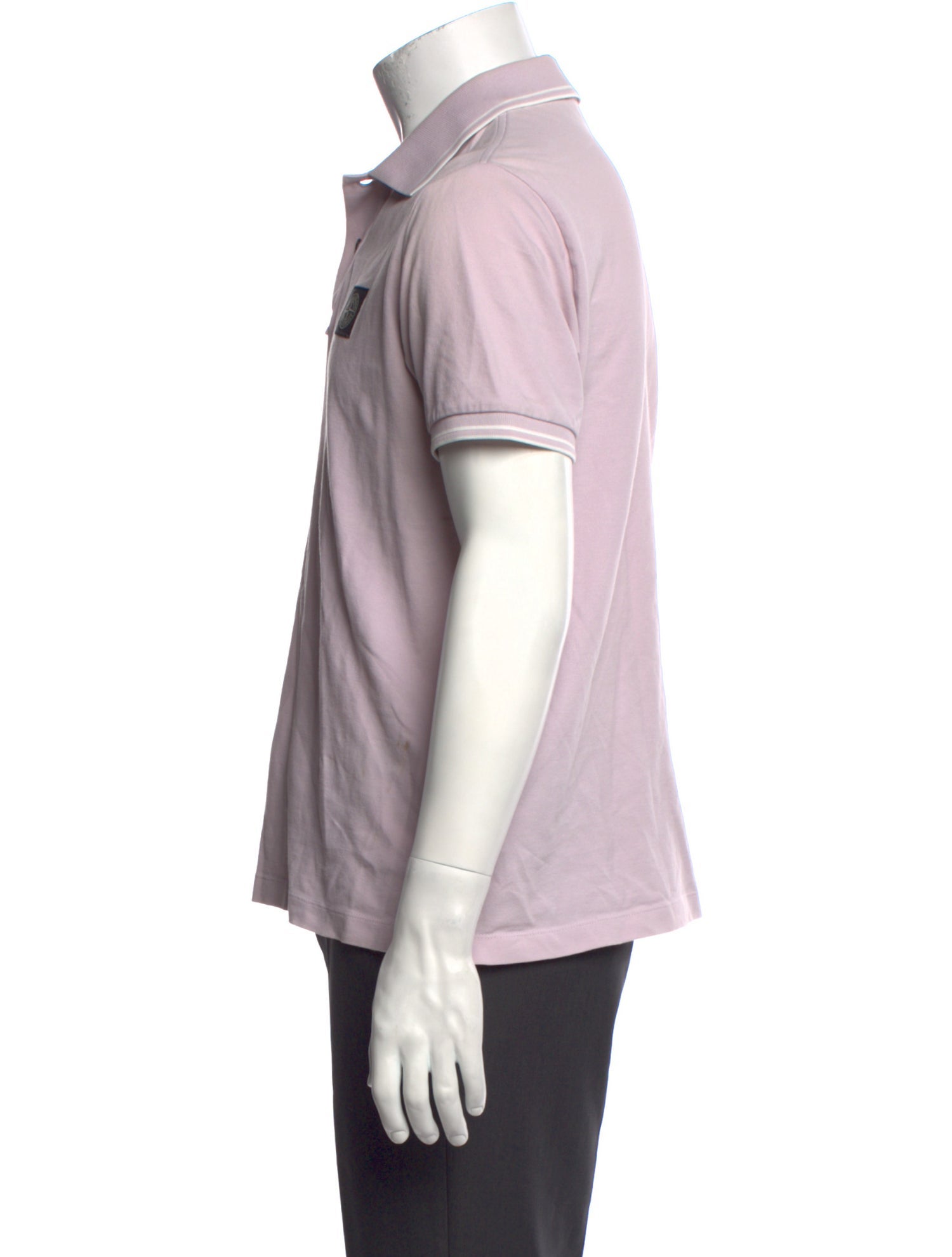 Stone Island Collar Short Sleeve Polo Shirt