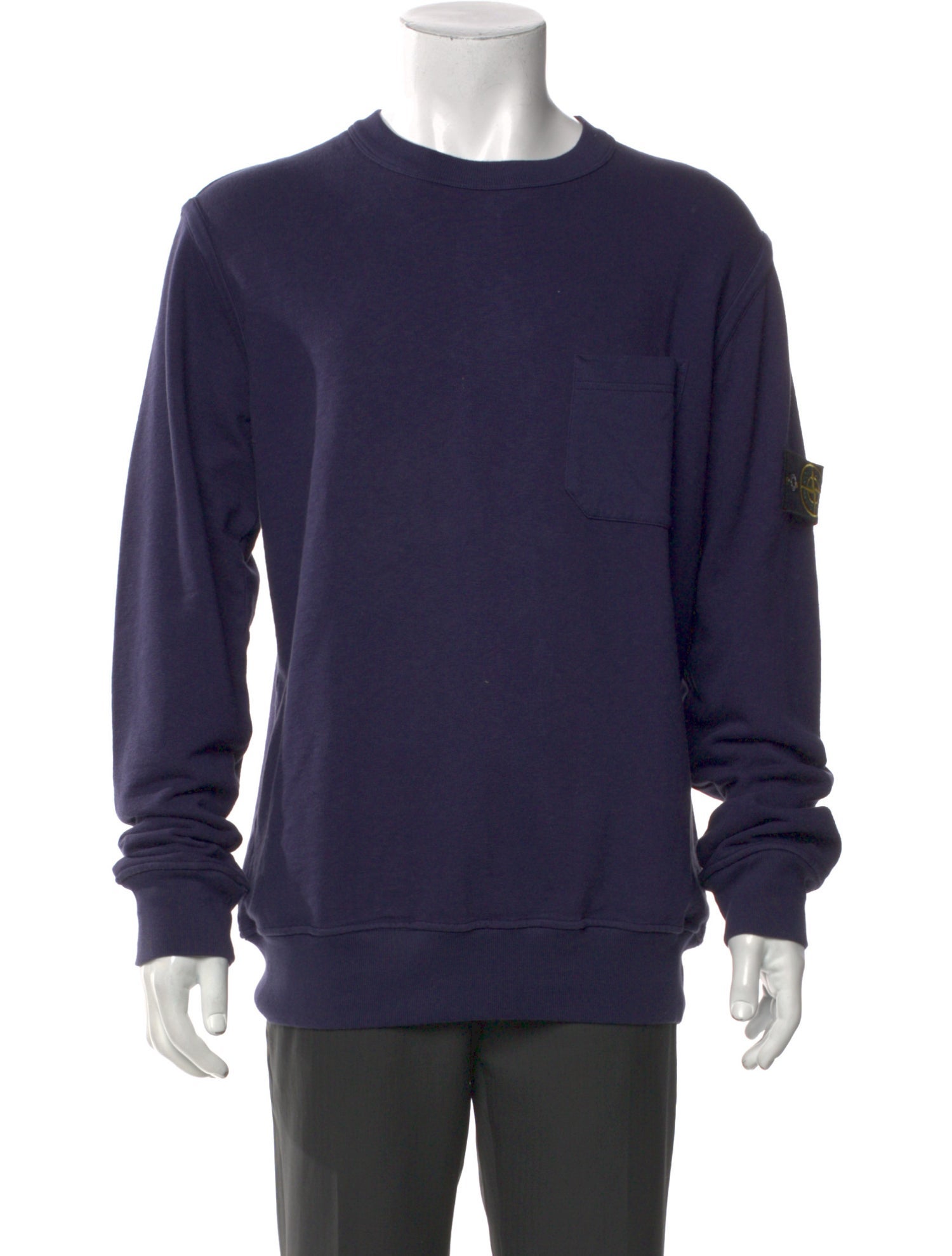 Stone Island Crew Neck Long Sleeve Sweatshirt