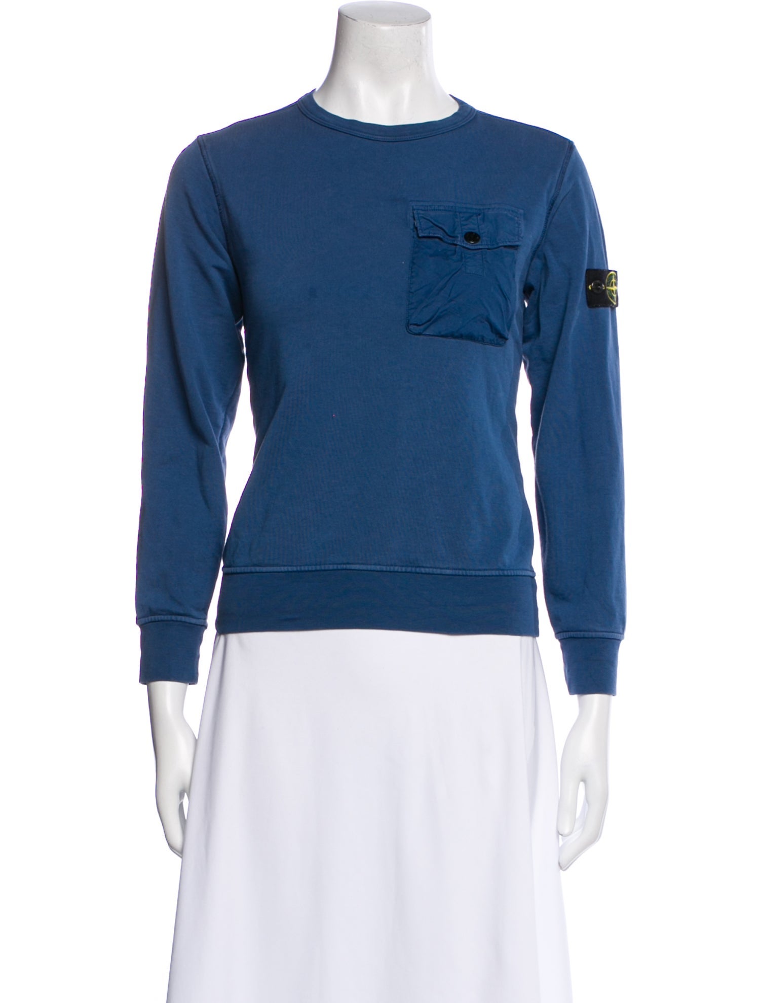 Stone Island kid boys' blue and black sweater