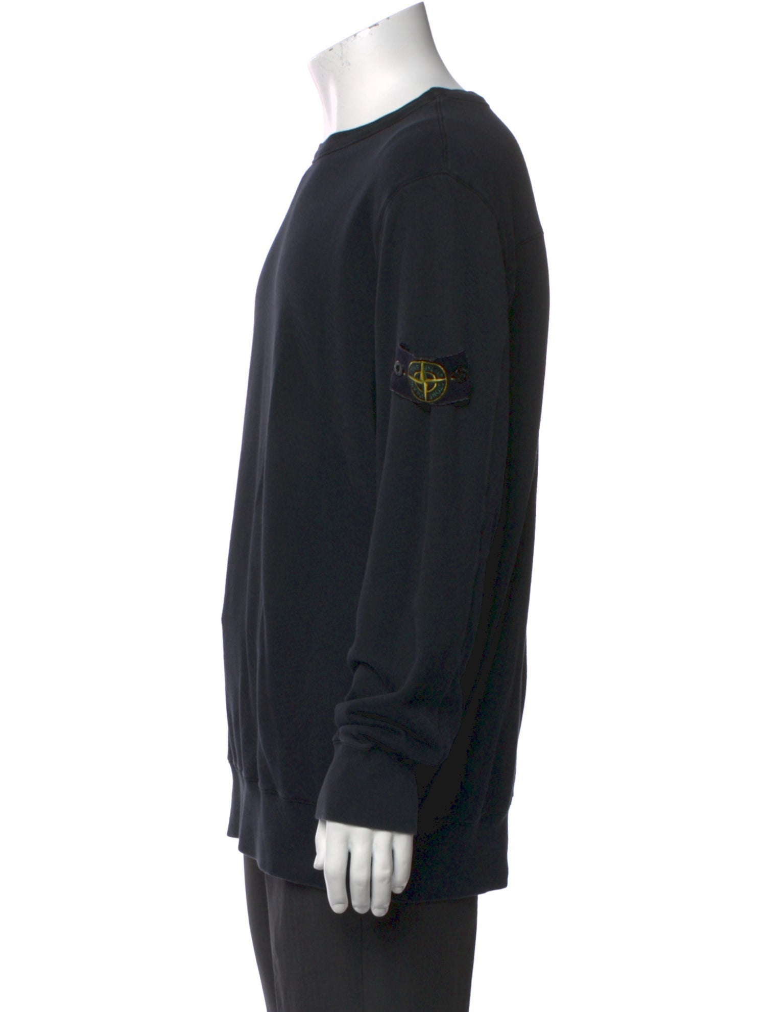 Stone Island Crew Neck Long Sleeve Sweatshirt