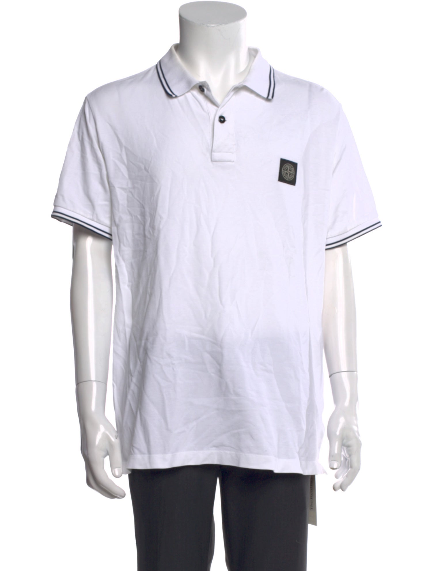 Stone Island Collar Short Sleeve Polo Shirt