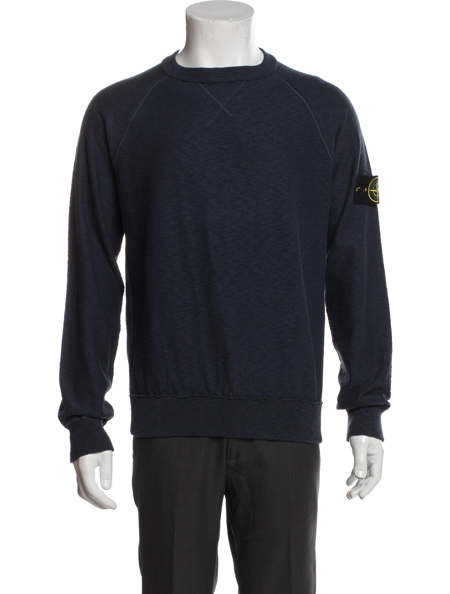Stone Island Crew Neck Long Sleeve Sweatshirt