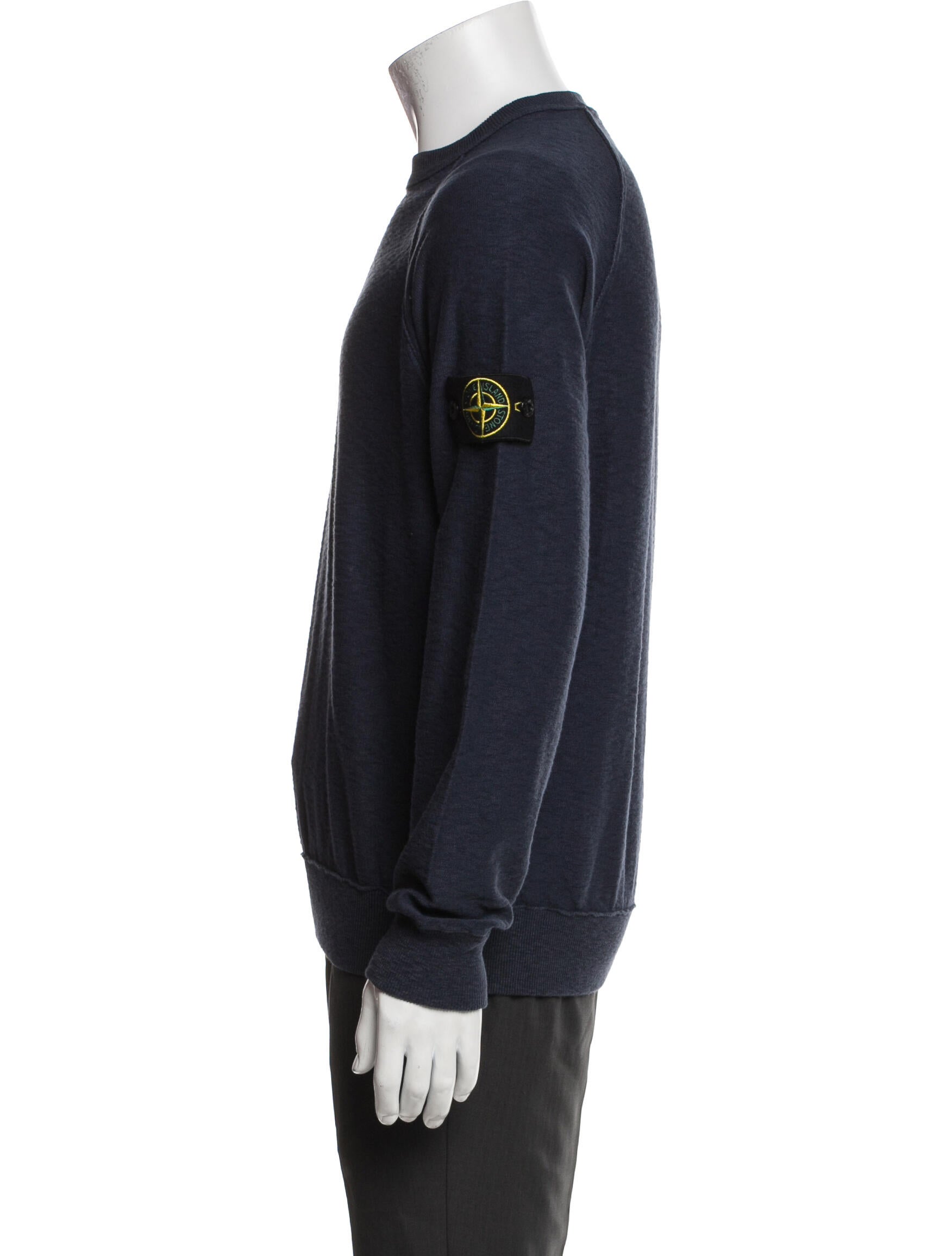 Stone Island Crew Neck Long Sleeve Sweatshirt