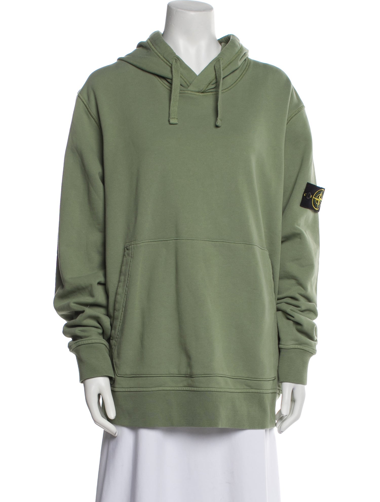 Stone Island V-Neck Long Sleeve Sweatshirt