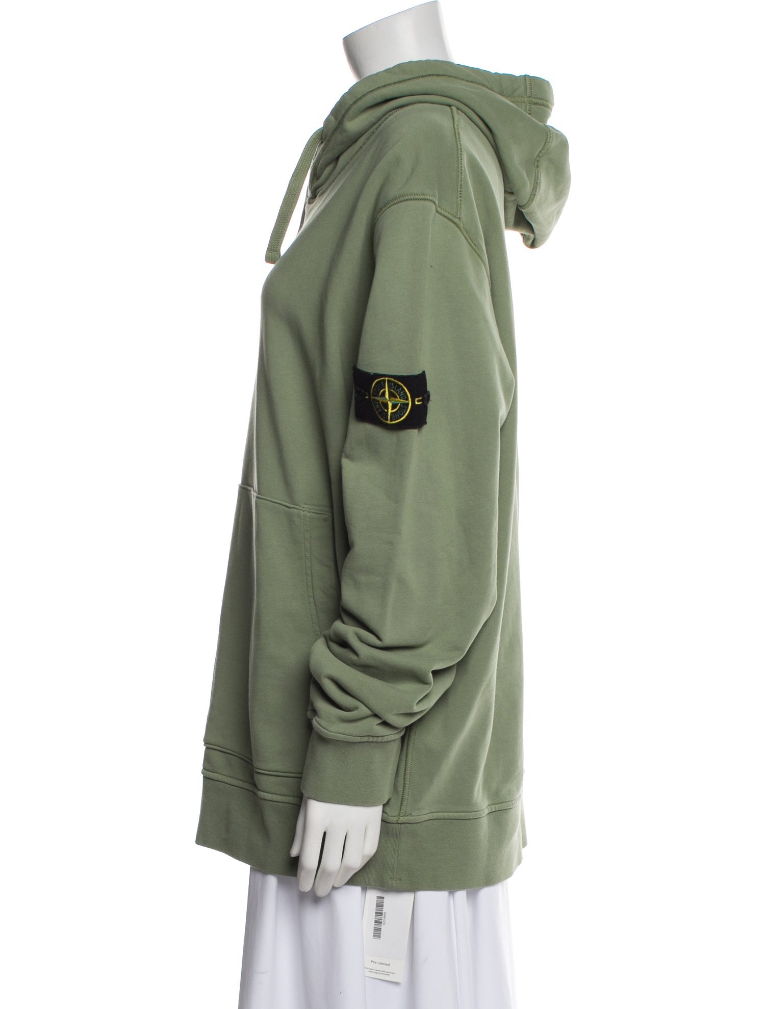 Stone Island V-Neck Long Sleeve Sweatshirt