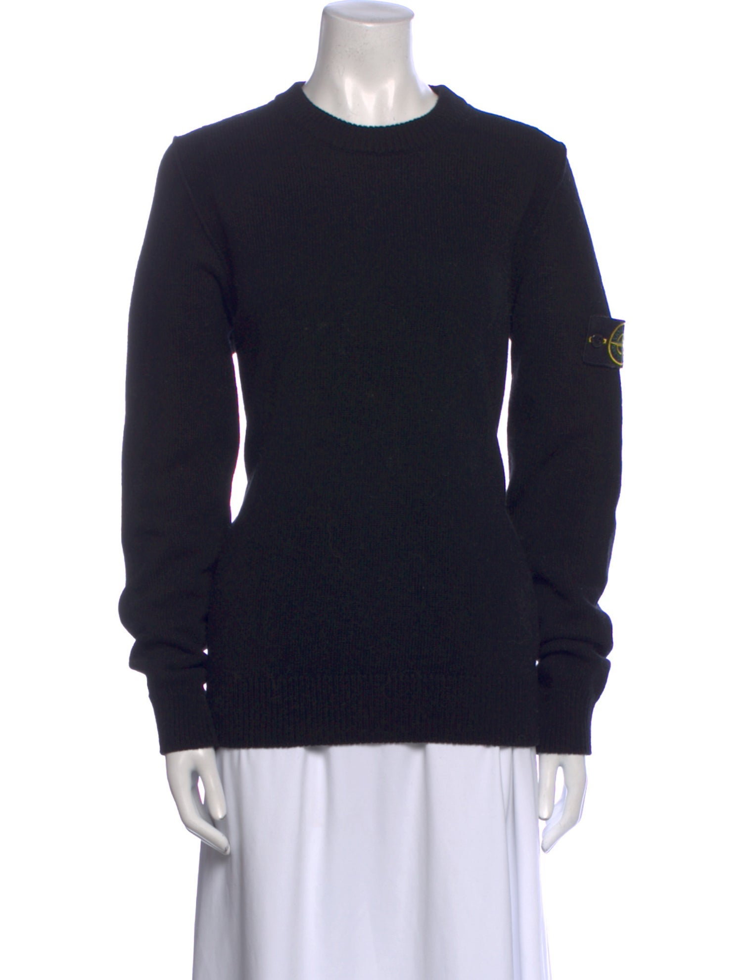 Stone Island Wool Crew Neck Sweatshirt