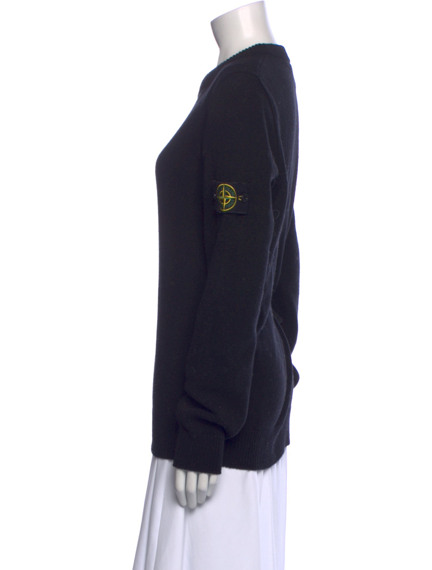 Stone Island Wool Crew Neck Sweatshirt