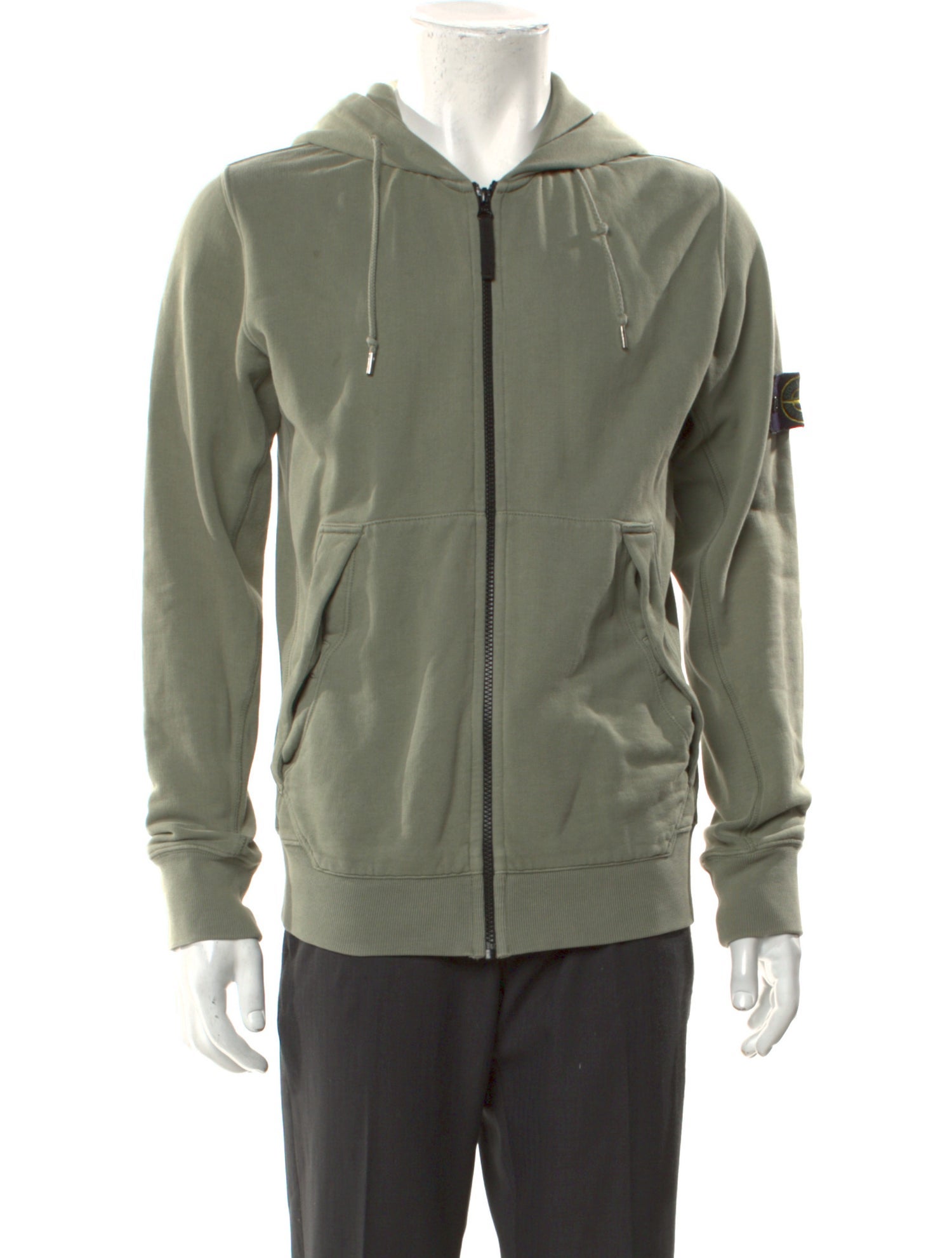 Stone Island V-Neck Long Sleeve Hoodie